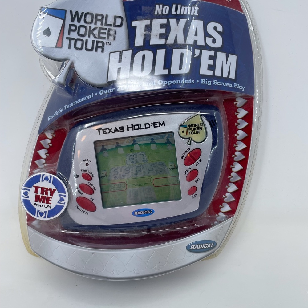 New 2005 Radica No Limit Texas Hold Em World Poker Tour Electronic Handheld